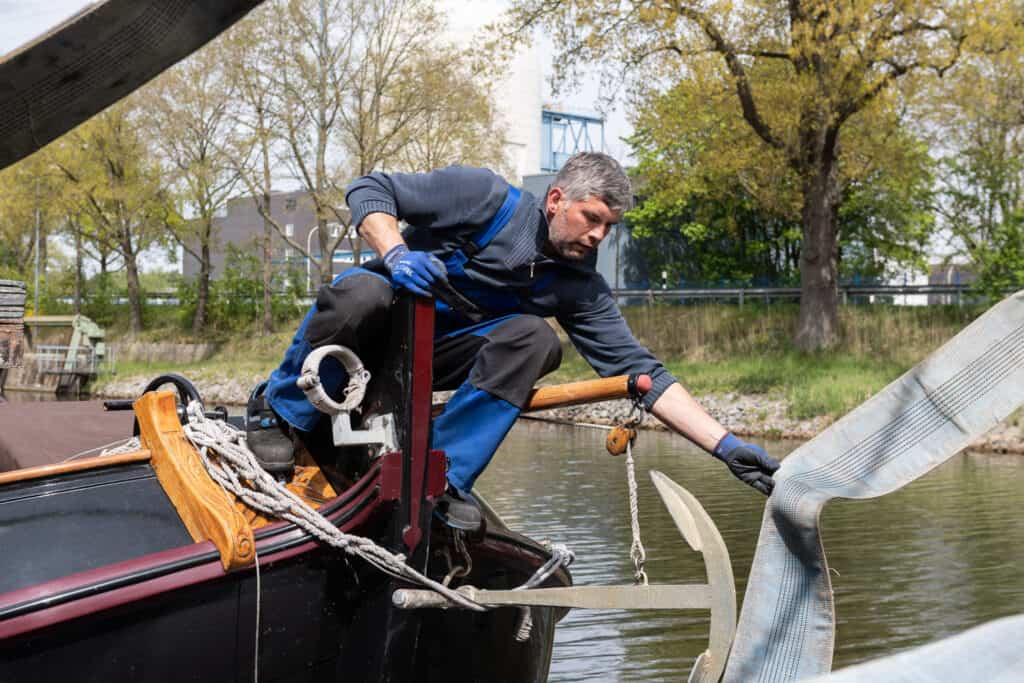 Akrobatik beim Kranen